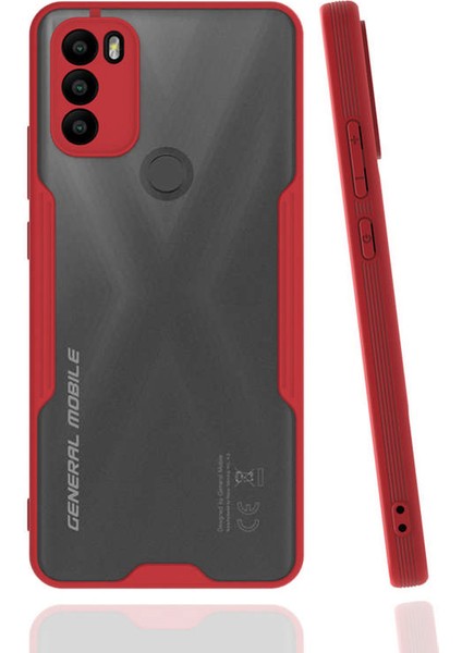 General Mobile Gm 21 Plus Kılıf Platin Silikon - Kırmızı 300099