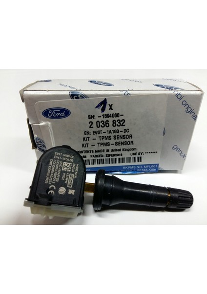 Mondeo Lastik Basınç Sensörü Tpms Kit 2015-2018
