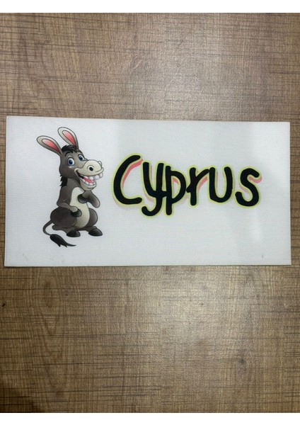 23X12 cm Cyprus Yzı Eşşek Arma Yama Dikkiş Aksesuarı Aplike