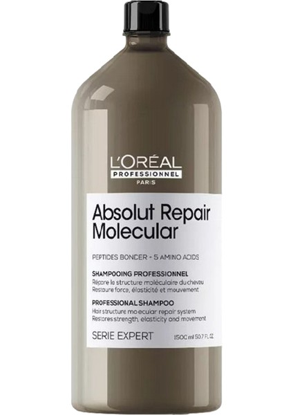 Loreal Professionnel Paris Serie Expert Absolut Repair Molecular Tüm Yıpranmış Saçlar Için Arındırıcı Şampuan 1500 ml