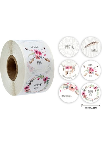 500 Adet Kraft Bronzlaştırıcı Sızdırmazlık Etiket Beyaz Şeffaf Kek Teşekkür Ederim Dükkanı Gıda Ambalajı Dıy El Yapımı Yapışkan Etiket 1 Inç 2.5 cm (Yurt Dışından) fiyatları
