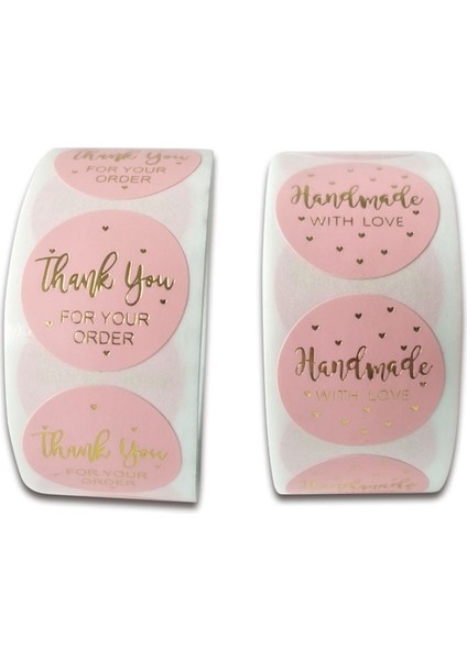 500 Adet Kraft Bronzlaştırıcı Sızdırmazlık Etiket Beyaz Şeffaf Kek Teşekkür Ederim Dükkanı Gıda Ambalajı Dıy El Yapımı Yapışkan Etiket 1 Inç 2.5 cm (Yurt Dışından) modelleri