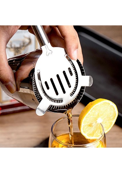 304 Çelik Coctail Bar Süzgeci Kokteyl Buz Filtresi CIN506 fırsatları