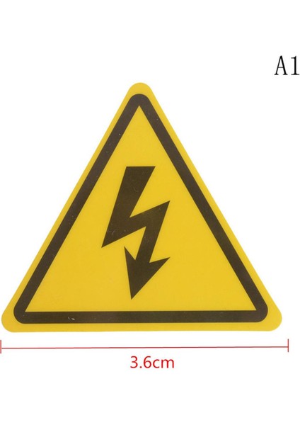 Adet Tehlike Yüksek Gerilim Elektrik Uyarı Güvenlik Etiketi Işareti Çıkartma Podazz (Yurt Dışından)