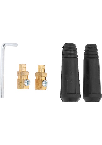 Kaynakçı Hızlı Bağlantı Fişi, Mükemmel Elektrik Iletkenliği Kaynak Kablosu Konnektörleri Plazma Kesiciler Için Altıgen Anahtarlı 2 Set Darbeye Dayanıklı (Yurt Dışından)