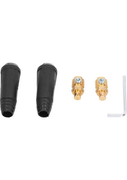 Kaynakçı Hızlı Bağlantı Fişi, Mükemmel Elektrik Iletkenliği Kaynak Kablosu Konnektörleri Plazma Kesiciler Için Altıgen Anahtarlı 2 Set Darbeye Dayanıklı (Yurt Dışından) fiyatları