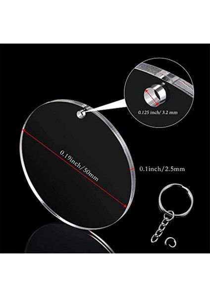 Akrilik Anahtarlık Boşlukları Şeffaf Yuvarlak Akrilik Diskler Daireler Dıy Projeleri ve El Sanatları Için Renkli T El Kolyeler (Yurt Dışından) indirimleri