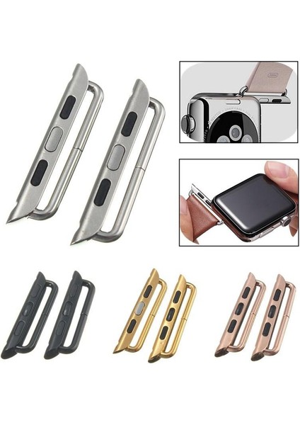 【to Global】 2 Adet 38/42MM Saat Kayışı Adaptör Kiti Için Kordonlu Saat Kayışı Bağlantı Aracı 4 Renk (Yurt Dışından) modelleri