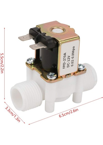 DC12V N/c Normalde Kapalı Su Solenoid Valfı Su Sebili Için G1/2-Inç Plastik Elektrikli Solenoid Valf (Yurt Dışından) modelleri