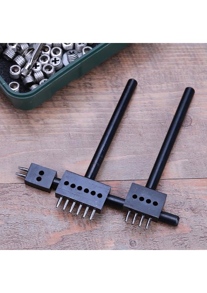 4/5/6/8mm Pitch 2 4 6 Prong Dıy Yuvarlak Delme Deliği Deri El Sanatları Delme Aracı 2 P (Yurt Dışından)
