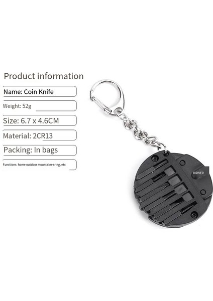 Mini Açık Katlanır Bıçak, Çok Fonksiyonlu Bozuk Para Bıçağı, Çok Amaçlı Taşınabilir Anahtarlık (Yurt Dışından) indirimleri