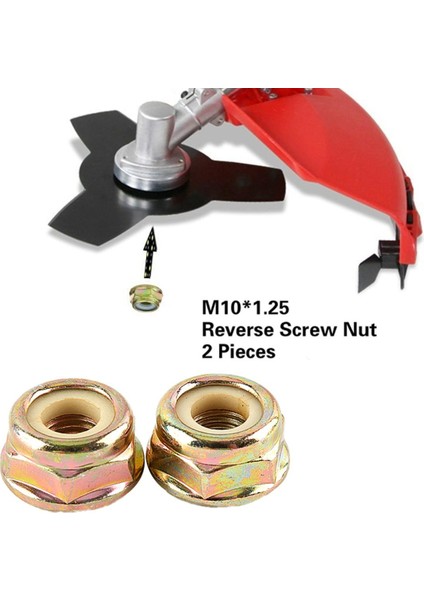 2 Parça Set Evrensel M10X1.25 Çim Düzeltici Için Ters Vida Somunu Yeni Sevıch (Yurt Dışından)