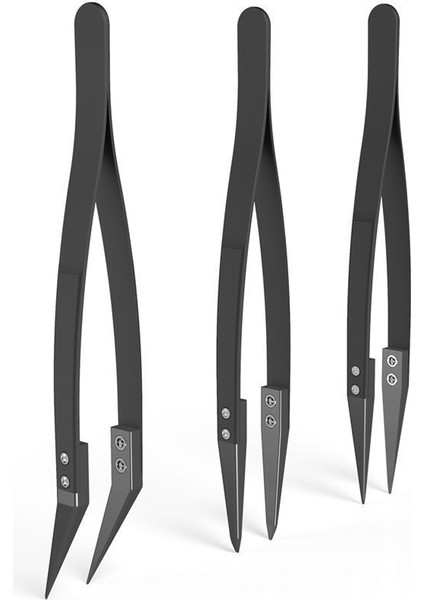 Srıwen Siyah Seramik Cımbız Seti - Antistatik, Korozyon Önleyici, Antimanyetik, Yüksek Isıya Dayanıklı (3 Paket) (Yurt Dışından) modelleri