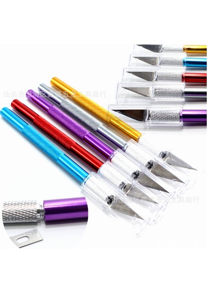 Alüminyum Alaşımlı Oyma Bıçağı Cep Telefonu Filmi Kalem Bıçağı Paslanmaz Çelik Maket Bıçağı El Yapımı Model Bıçak Metal Alüminyum Saplı Oyma Bıçağı (Yurt Dışından) modelleri