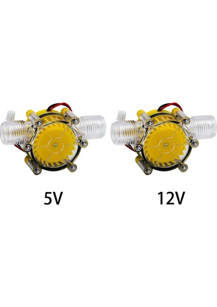 2 Adet 10W Su Akış Pompası Mini Hidro Jeneratör Türbin Akışı Hidrolik Dönüşüm 12V ve 5V (Yurt Dışından) modelleri