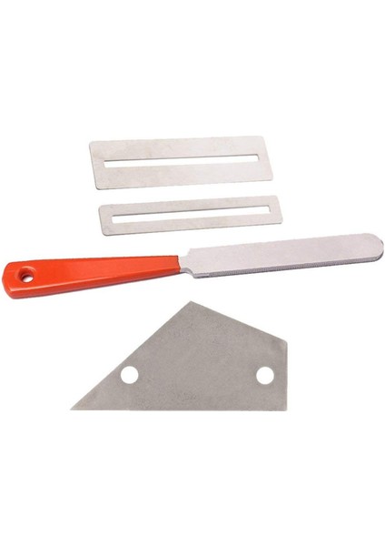 Quanbu Paslanmaz Çelik Gitar Fret Dosyası + Fret Rocker Seviyesi + Klavye Koruyucu Gitar Luthier Aracı (Yurt Dışından)