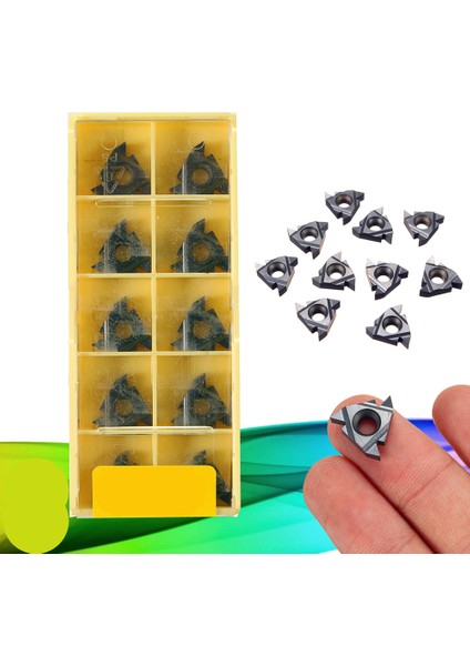 10 Adet Deskar 16ER AG55 Cnc Karbür Uçlar Diş Açma Torna Aracı Için Bıçaklar (Yurt Dışından)