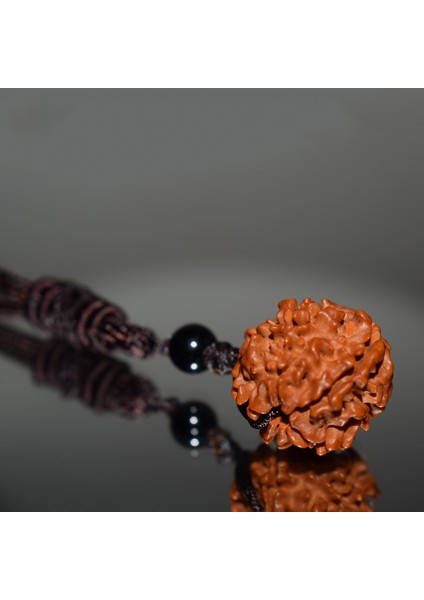 Hobborn Klasik Nepal Rudraksha Kadın Kolye Doğal Boncuklu El Yapımı Erkekler Buda Meditasyon Kolye Kolye Charm Takı (Yurt Dışından)