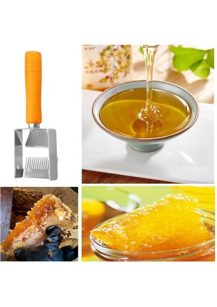 Paslanmaz Çelik Arı Kovanı Kapağını Açan Bal Çatal Kazıyıcı Kürek Beekeepin (Yurt Dışından)