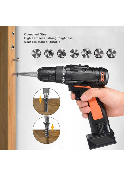 Donanım Parçaları 5 Adet 61MM Vida Çıkarıcı Kırık Hasarlı Saplama Sökücü Matkap Uçları Altıgen Kolu Yüksek Hız Çeliği (Yurt Dışından)