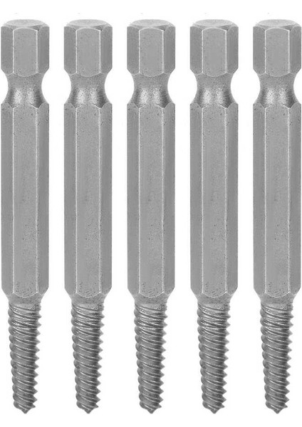 Donanım Parçaları 5 Adet 61MM Vida Çıkarıcı Kırık Hasarlı Saplama Sökücü Matkap Uçları Altıgen Kolu Yüksek Hız Çeliği (Yurt Dışından)