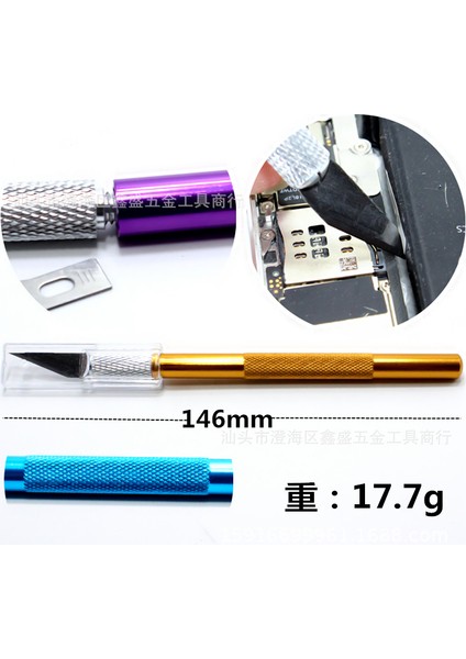 Alüminyum Alaşımlı Oyma Bıçağı Cep Telefonu Filmi Kalem Bıçağı Paslanmaz Çelik Maket Bıçağı El Yapımı Model Bıçak Metal Alüminyum Saplı Oyma Bıçağı (Yurt Dışından) fırsatları