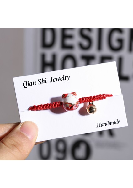 El Yapımı Seramik Renkli Halat Şanslı Kedi Bilezik Kadın Kızlar Için Doğum Günü Hediyesi Charm Püskül Moda Maneki Neko Çift Bilezik (Yurt Dışından) fırsatları