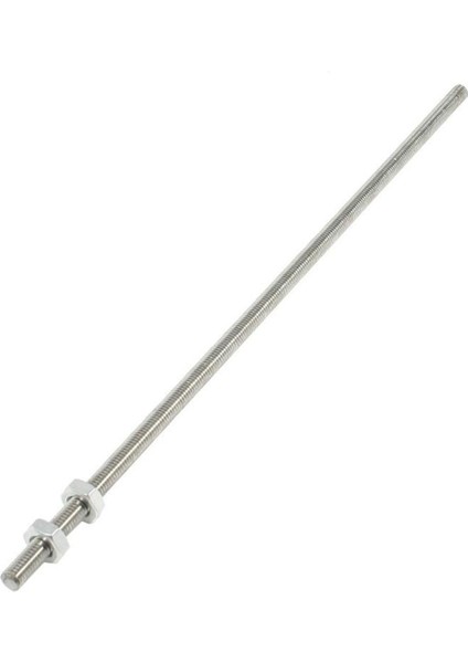 320MM x M8 Paslanmaz Çelik Dişli Çubuk Stok Çubuğu Gümüş Ton (Yurt Dışından)