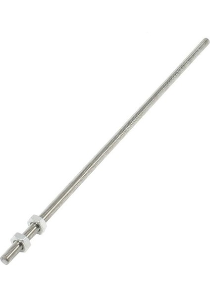 320MM x M8 Paslanmaz Çelik Dişli Çubuk Stok Çubuğu Gümüş Ton (Yurt Dışından)