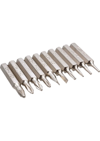 10 Adet 4mm Hex Tek Torx Çapraz Oluklu Kafa Tornavida Matkap Ucu El Aleti (Yurt Dışından)