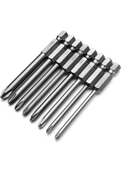 Adet/takım 75MM 1/4 Hex Shank Manyetik Çapraz Kafa Uzun Tornavida Uçları Aracı (Yurt Dışından)