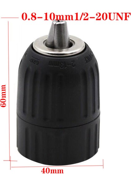 Sds Delici ile Anahtarsız Matkap Mandreni Adaptörü Çok Fonksiyonlu Uyum Adaptörü Ool Ev Matkap Rengi: El ile Kendinden Kilitlemeli Mandren 0,8-10MM1/2 (Çubuksuz) (Yurt Dışından)