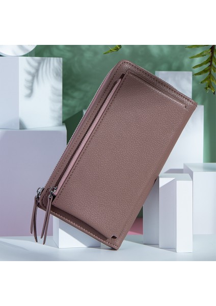 Locikeiy Bayanlar Fermuar Çanta Büyük Kapasiteli Pratik El Cüzdanı Kadın Pu Moda Kadın Uzun Bölüm Cüzdan Kadın Cüzdan (Yurt Dışından) indirimleri