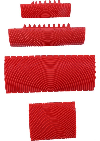 Adet Ahşap Tahıl Aracı Seti Kauçuk Ahşap Tahıl Desen Duvar Boyası Boyama Aracı Duvar Tablosu Dekorasyon Dıy (Yurt Dışından)