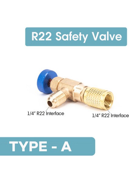 Soğutucu Emniyet Valfi Güvenli 1/4 5/16 Inç Klima Soğutma Şarj Adaptörü (Yurt Dışından) modelleri