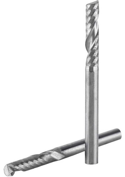 Parmak Freze Kesicisi Düz Şaft Tek Kenarlı 3.175MM Şaft Çapı Kesme 12MM Kenar Uzunluğu Tungsten Çeliği 5 Adet (Yurt Dışından)