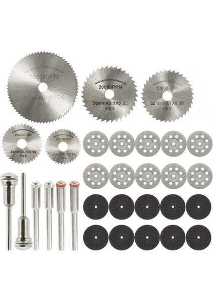 31 Adet Kesme Diski Disk Seti, Elmas Kesme Aleti Ahşap/cam/taş Kesme Daire Testere S, Reçine Kesme Diskleri Seti (Yurt Dışından)