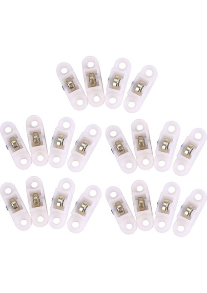 20 Adet Kapı Pencere Dolabı Tek Sürgülü Metal Makaralı Tekerlek 8mm Dmr. (Yurt Dışından)