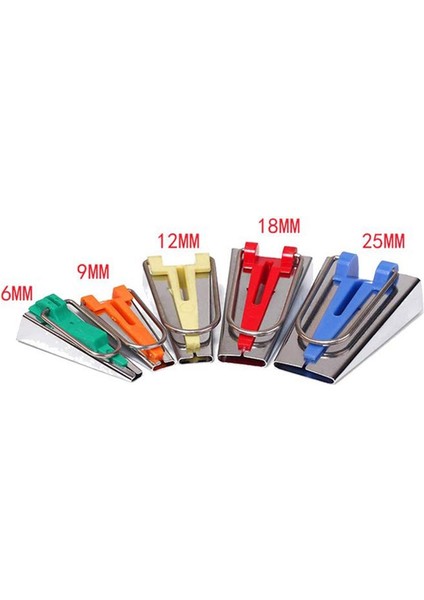 [sıcak] Dikiş Makinesi Parçaları Tip Yapımcısı Seti 5 Boyutu 6mm 9mm 12MM 18MM 25MM Kumaş Biye Bandı Makinesi Dıy Dikiş Aksesuarları (Yurt Dışından) modelleri