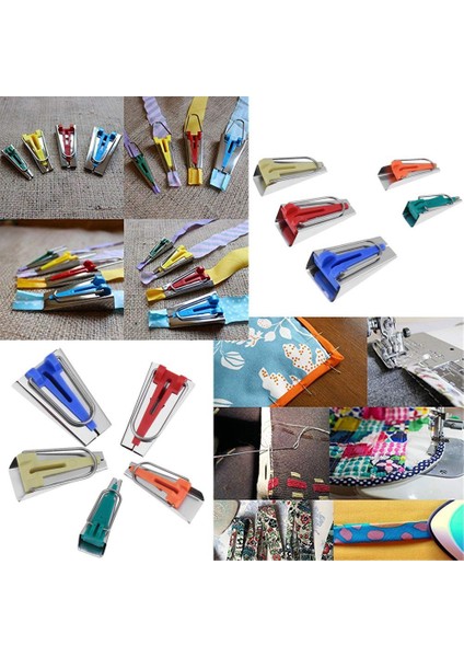 [sıcak] Dikiş Makinesi Parçaları Tip Yapımcısı Seti 5 Boyutu 6mm 9mm 12MM 18MM 25MM Kumaş Biye Bandı Makinesi Dıy Dikiş Aksesuarları (Yurt Dışından) indirimleri