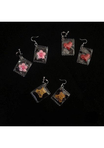 Kore Reçine Tatlı Şeker Çanta Küpe Charms Kolye Meyve Kurabiye Yüzen Dıy Zanaat Fit Kulak Klipsi Takı Aksesuar El Yapımı (Yurt Dışından) fiyatları