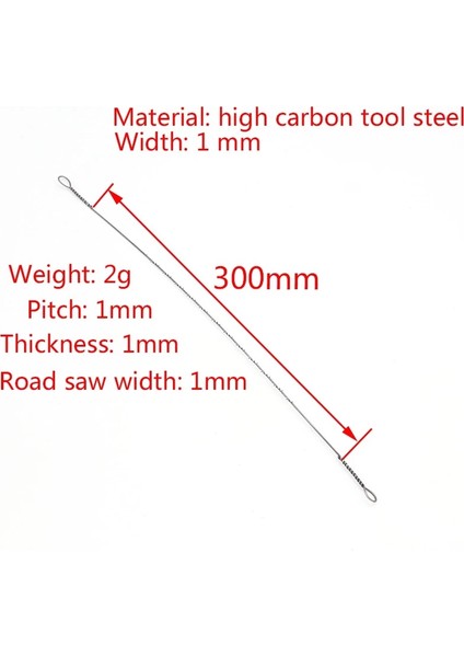 100 Adet 300MM U-Şekilli Tel Testere Bıçağı Çok Telli Diş Ağaç Işleme Kaydırma Testere Bıçakları Testere Bıçağı Ahşap Oyma Araçları (Yurt Dışından)