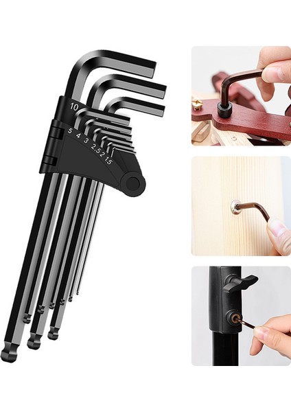 Altıgen Anahtar Seti Çok Boyutlu Aşınmaya Dayanıklı Altıgen Anahtar Seti (Yurt Dışından) fırsatları