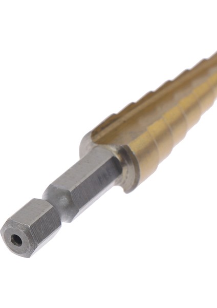 3-12MM Kaplamalı Kademeli Matkap Uçları Altıgen Saplı Matkap Ucu Metal Delme Güç Aracı (Yurt Dışından)