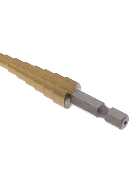 3-12MM Kaplamalı Kademeli Matkap Uçları Altıgen Saplı Matkap Ucu Metal Delme Güç Aracı (Yurt Dışından)