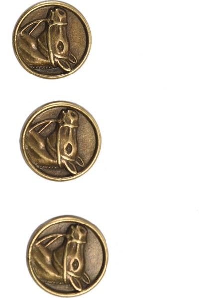 20 Adet Çinko Alaşımı At Kafası Oyma Yuvarlak Bronz Ton 15MM (5/8 Inç) Dia. (Yurt Dışından)
