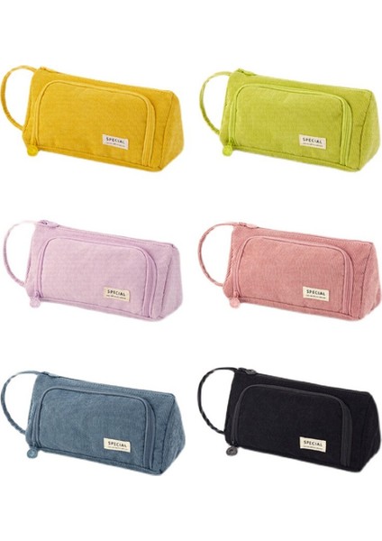 Büyük Kapasiteli Kadife Taşınabilir Kalem Kutusu Kırtasiye Çantası Düz Renkli Kalem Çantası Sevimli Kalem Kutusu Öğrenci Kalem Çantası Kız Çanta (Yurt Dışından) fiyatları