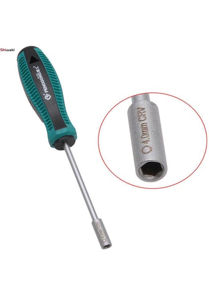 3X3MM Metal Soket Sürücü Anahtarı Tornavida Altıgen Somun Anahtar Somun Sürücü El Aleti 4.0mm (Yurt Dışından)