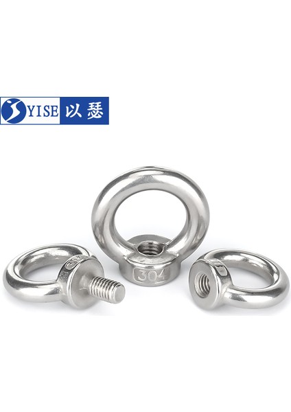304 Paslanmaz Çelik Halka Kanca Vidası Halka Halka Cıvata Halka Vida Somunu M3M4M5M6M8M10 (Yurt Dışından) fırsatları