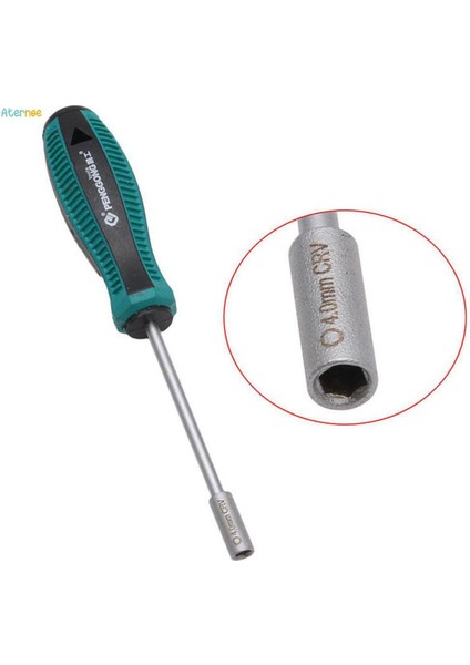 4X3MM Metal Soket Sürücü Anahtarı Tornavida Altıgen Somun Anahtar Somun Sürücü El Aleti 4.0mm (Yurt Dışından)